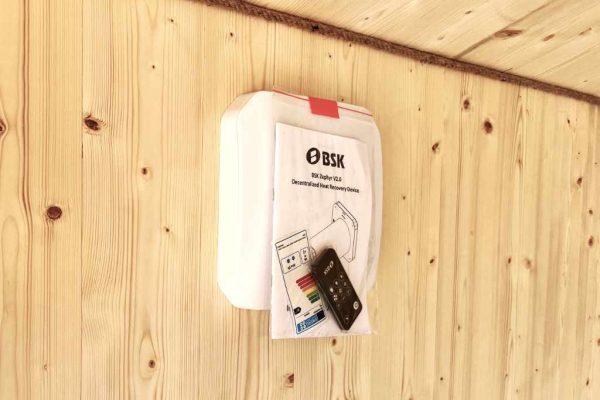 Modulovy dum Anna - detail rekuperace - BSK Zephyr - SIP panel -